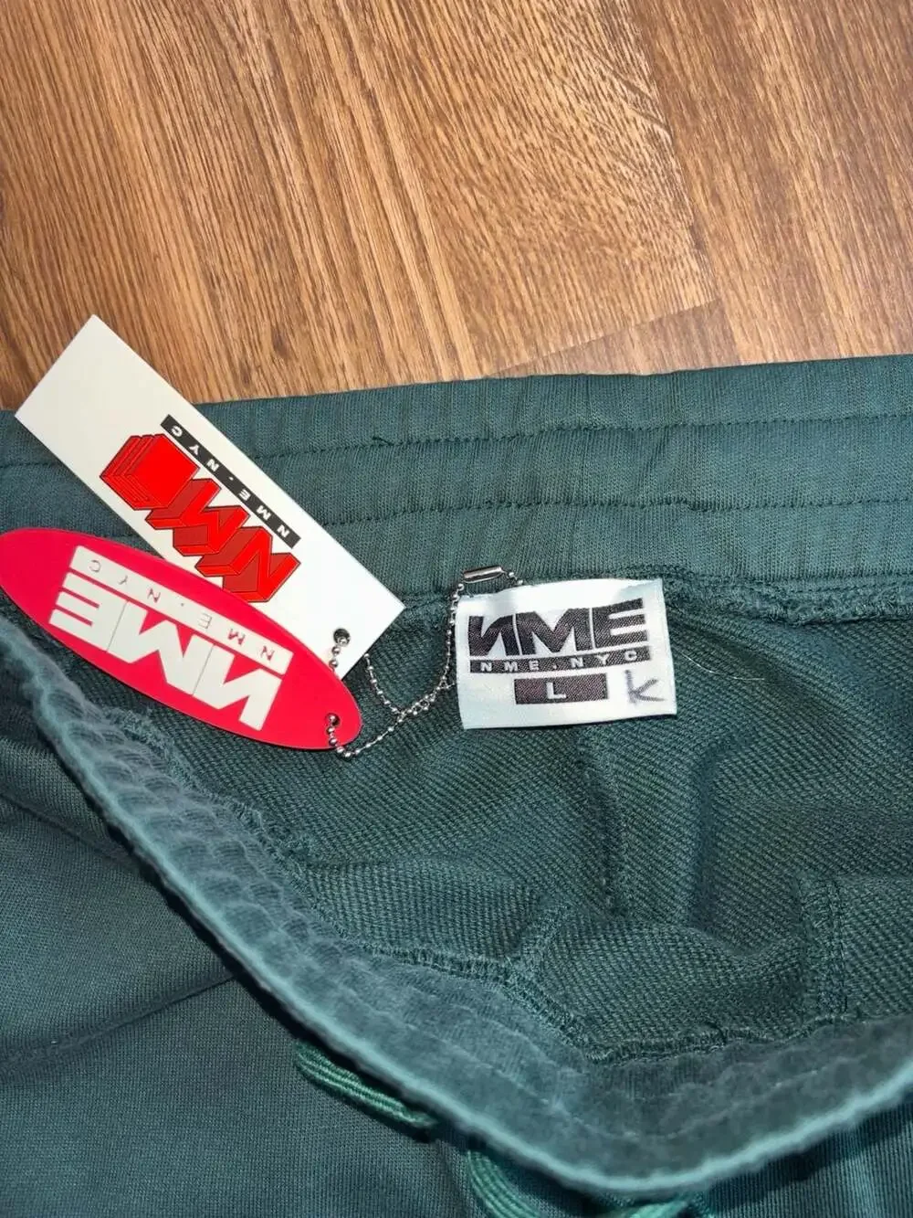 NME NME NYC fade-wash “embroidered [ENEMY]w Size L Green•